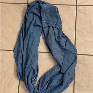 Lululemon blue scarf